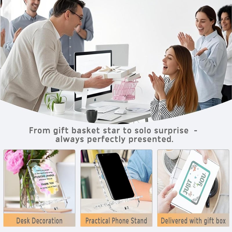 Parxara Appreciation Gifts: Gratitude Gifts for Coworkers, Nurses & Teachers - Desk Decor Phone Holder Stand, 6.8 H x 3.7 W - Image 3